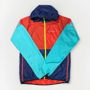 Cotopaxi Teca Windbreaker Women's Large WL Colorblock Hooded Jacket Lightweight